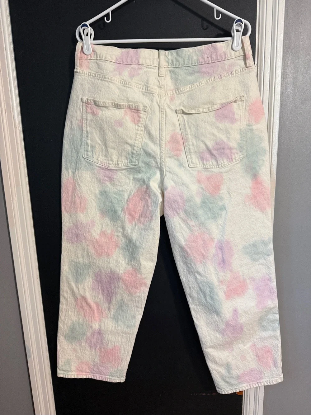 Universal Thread Tie Dye Vintage Straight Cropped High Rise Jeans Size: 12R
